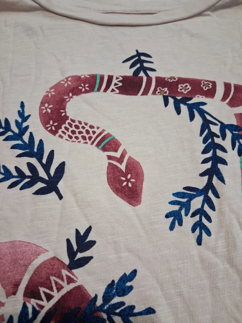 Gymboree Girls Long Sleeve Snake Graphic T-Shirt 5/6